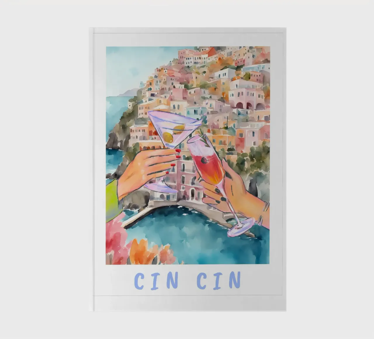 Cheers Cocktail Print notebook by TheCocktailClub