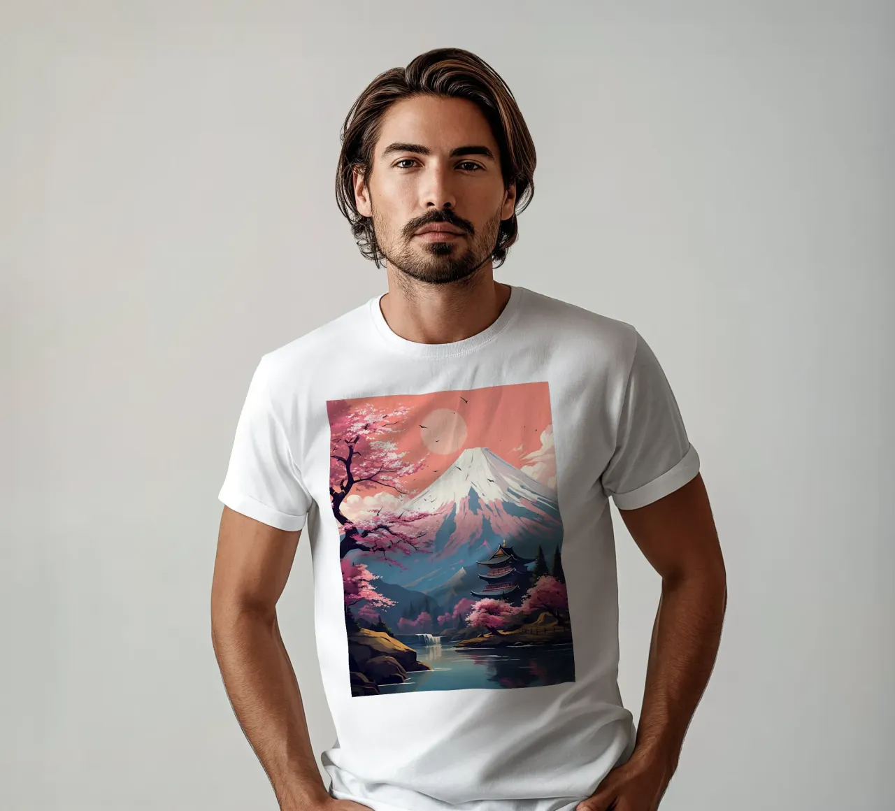 Fuji landscape t-shirt da 2toastdesign