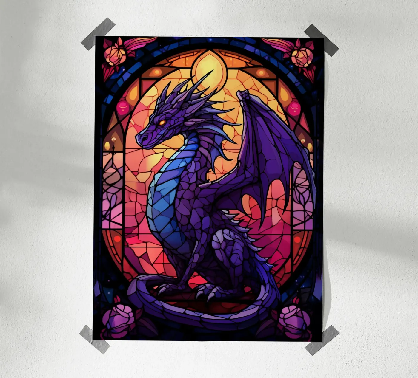 Fantasy dragon poster by 2toastdesign