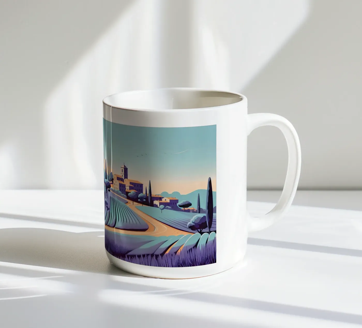 Provence ceramic mug by Digital Naive