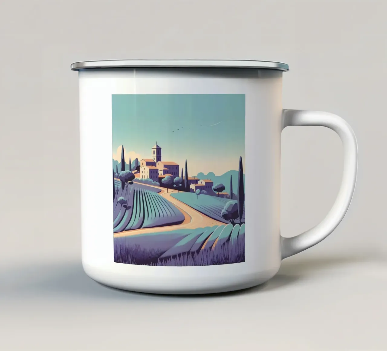 Provenza tazza in smalto da Digital Naive