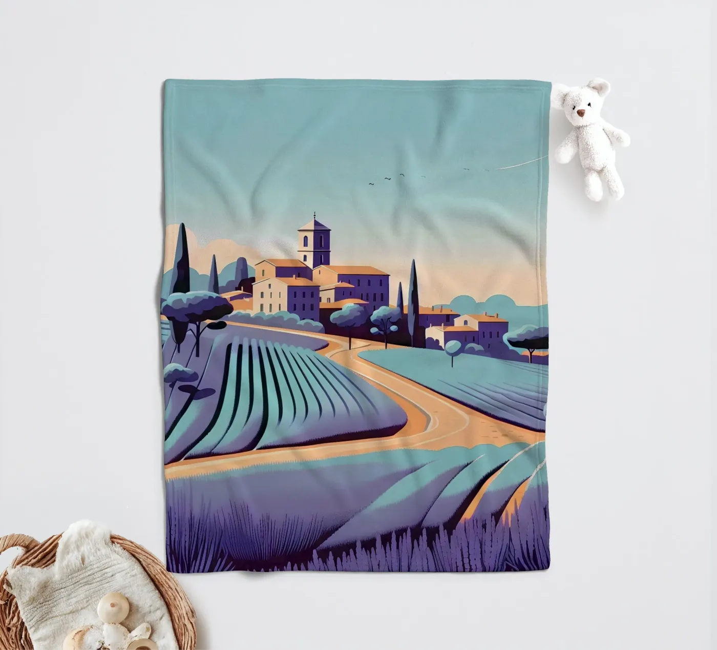 Provence Fleecedecke von Digital Naive