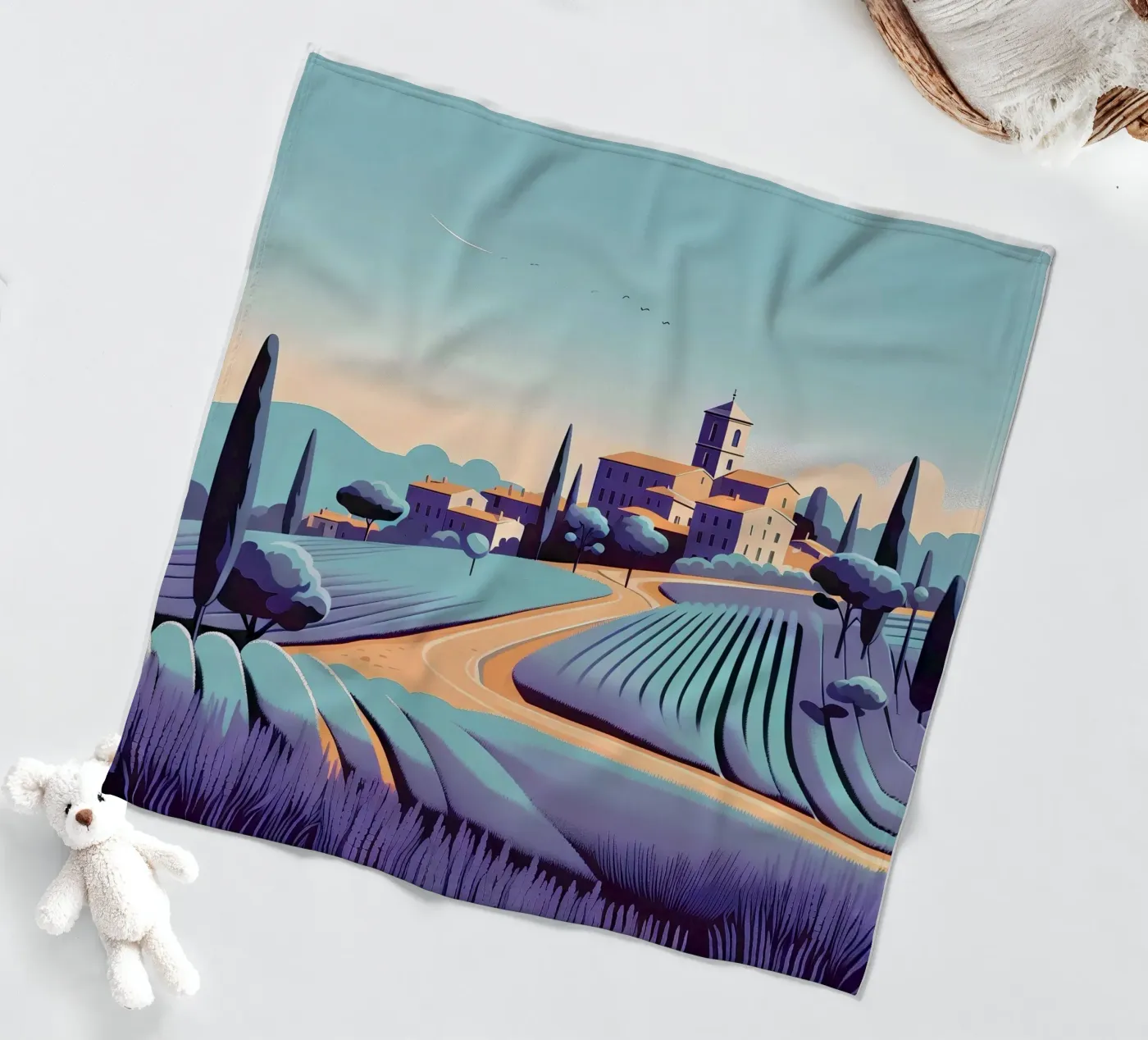 Provence Fleecedecke von Digital Naive
