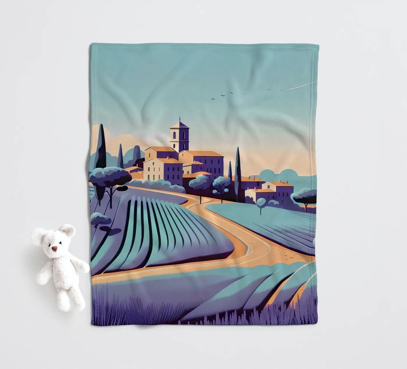 Provence Fleecedecke von Digital Naive