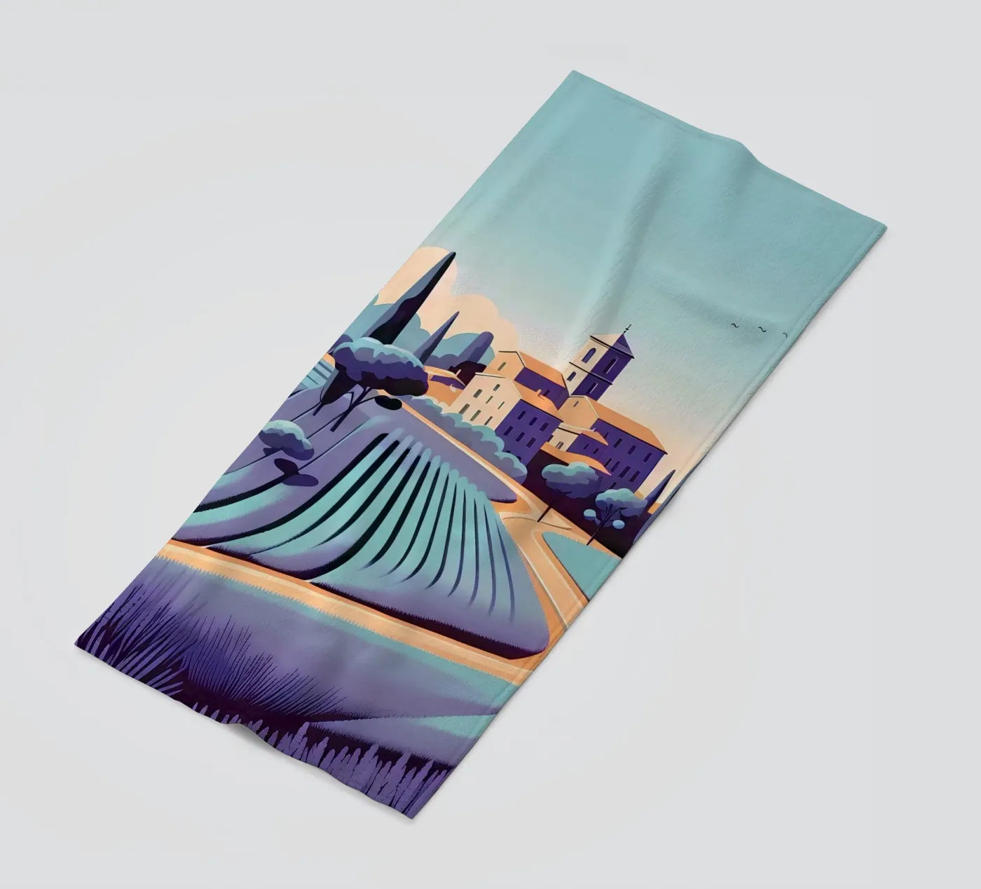 Provence beach towel by Digital Naive