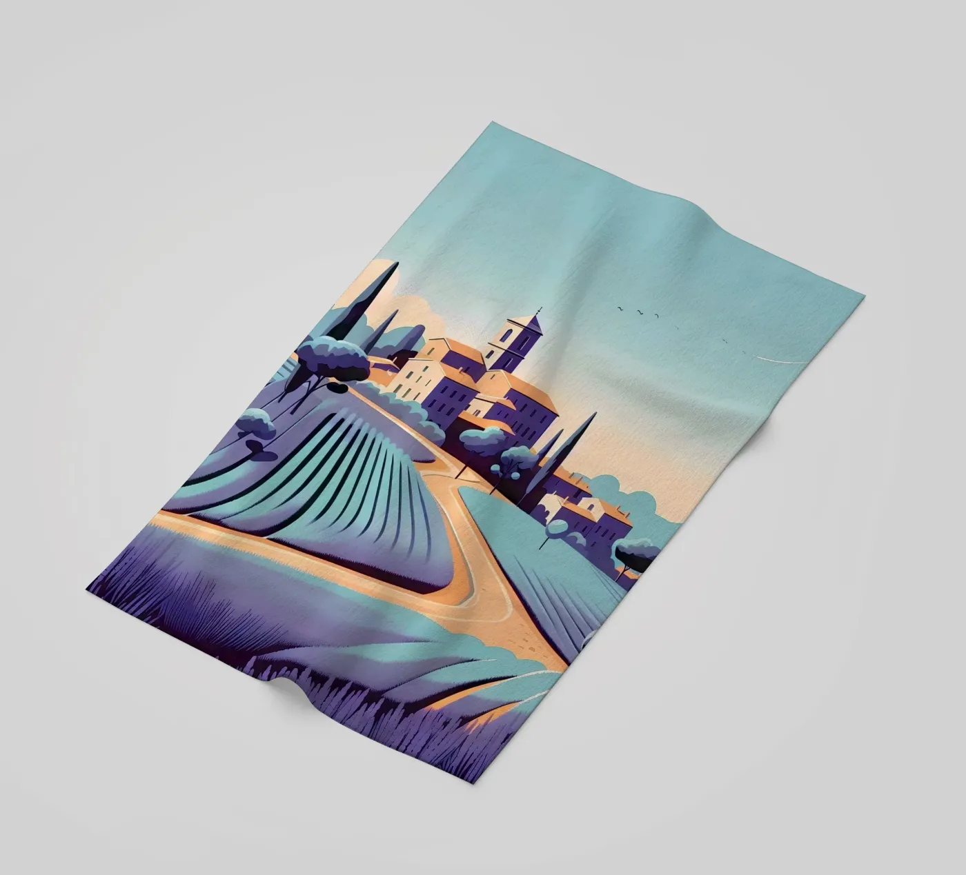Provence beach towel by Digital Naive