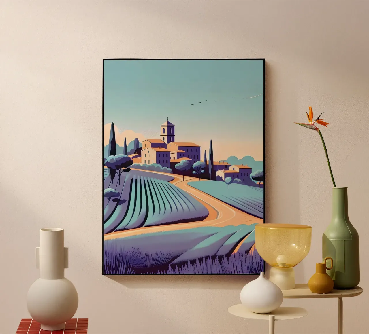 Provence acryl van Digital Naive