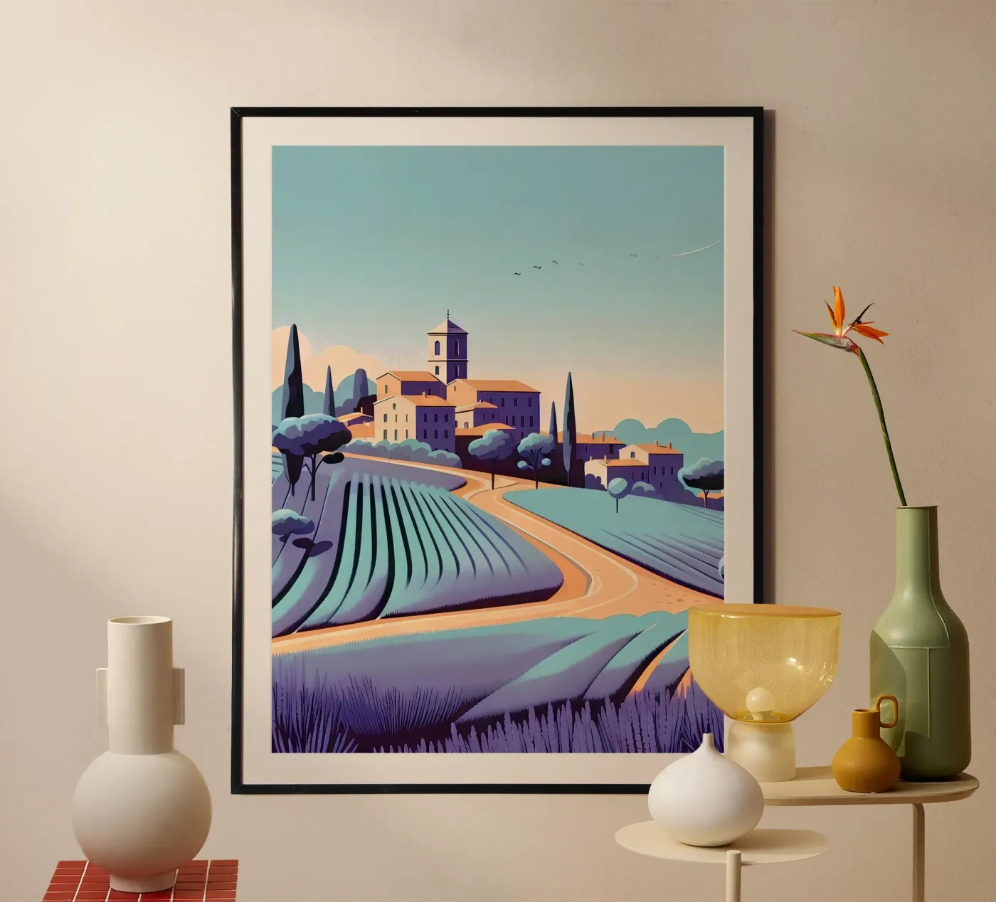 Provence poster van Digital Naive