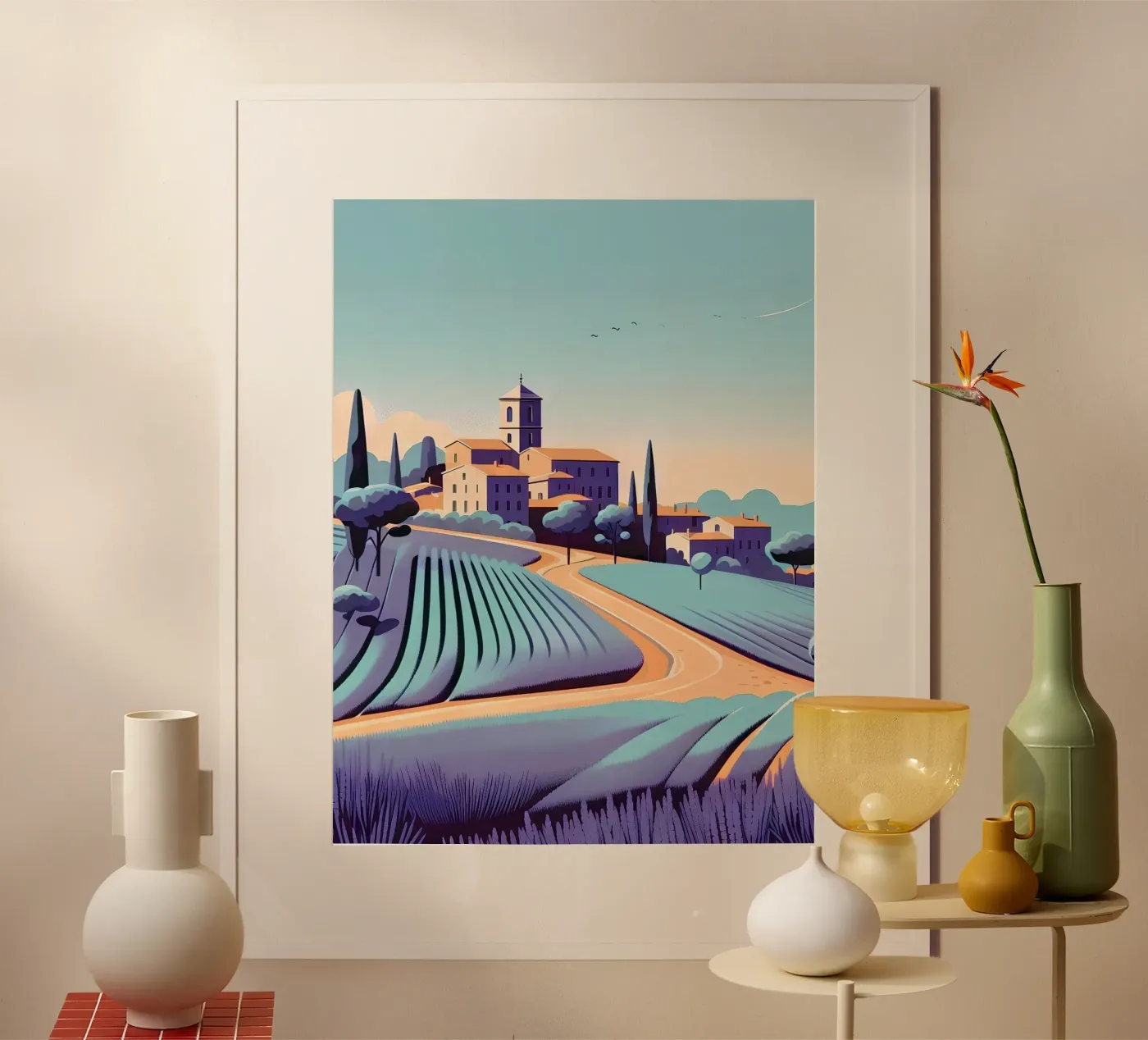 Provence poster van Digital Naive