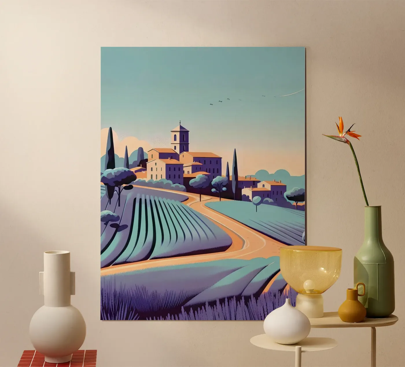Provence poster van Digital Naive