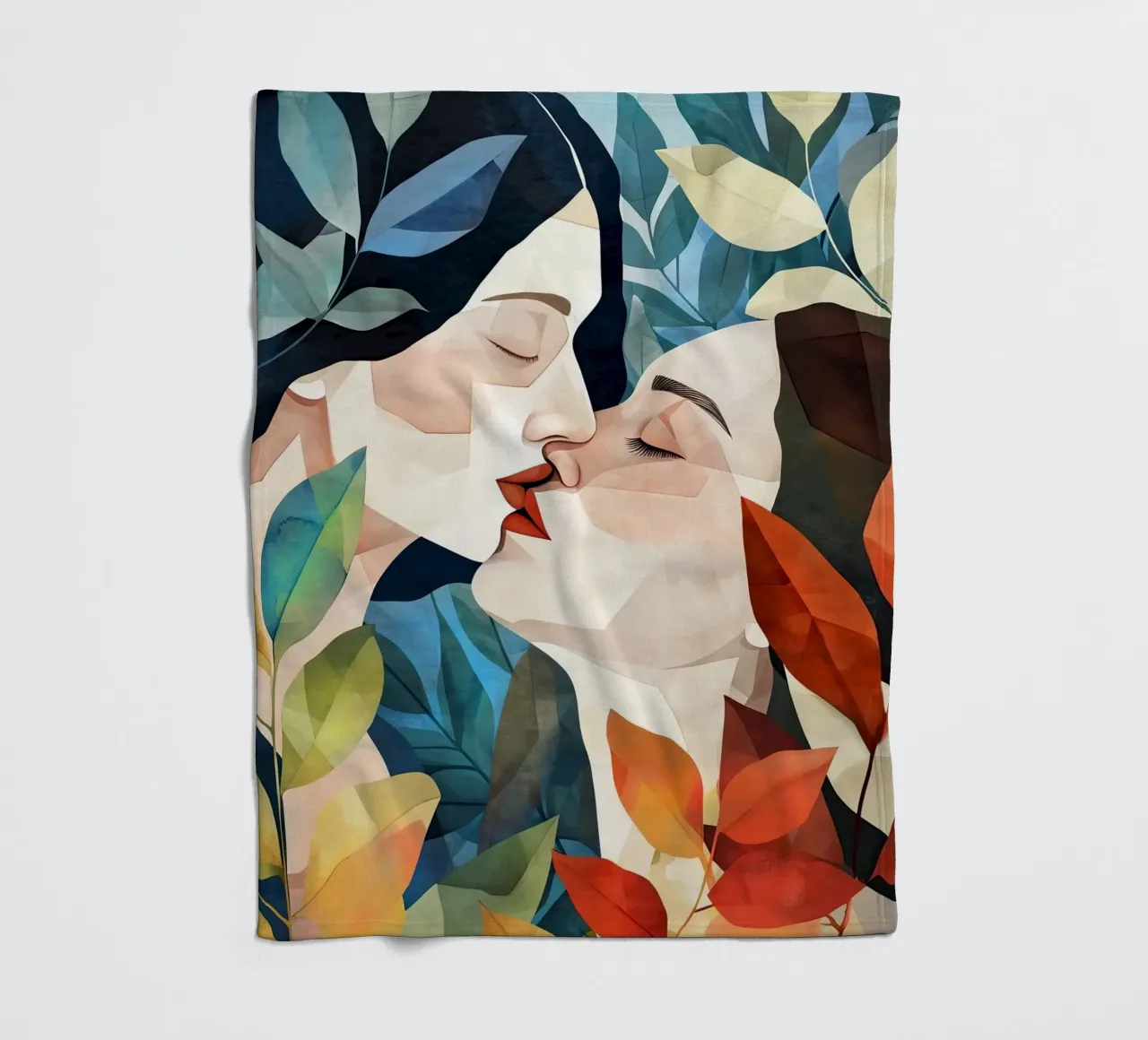 L'amore è nell'aria pittura digitale ad acquerello coperta in pile da Justyna Jaszke JBJart