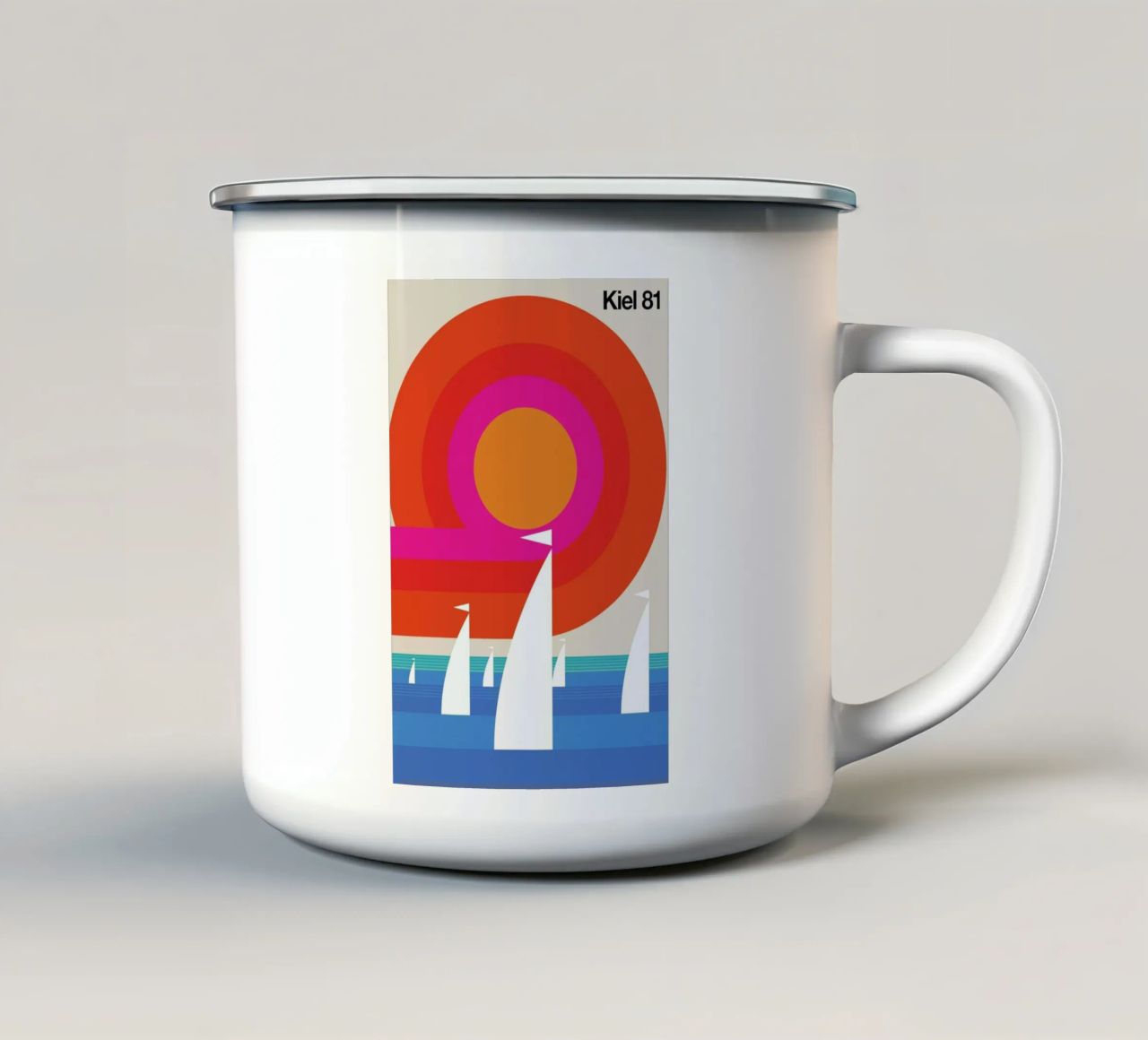Kiel 81 tazza in smalto da Bo Lundberg