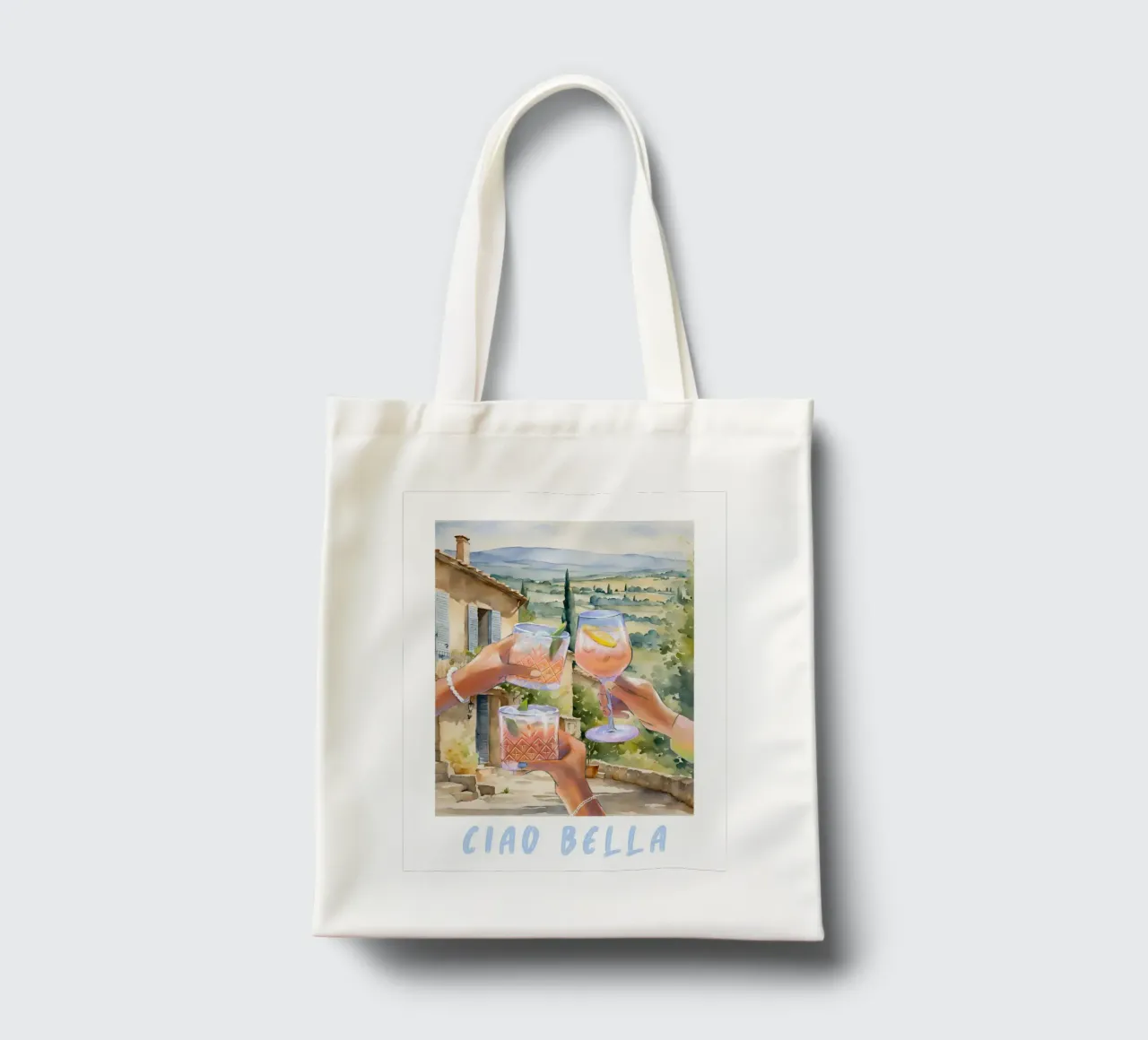 Ciao Bella Print borsa in juta da TheCocktailClub