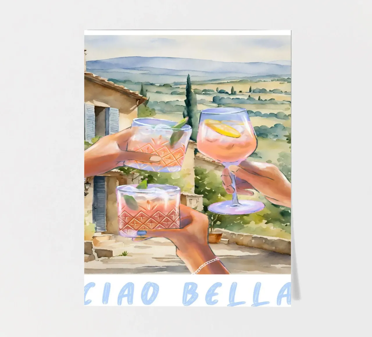 Ciao Bella Print foglio adesivo da TheCocktailClub