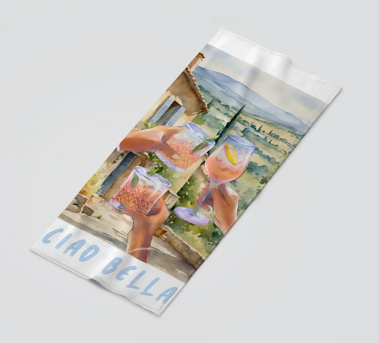 Ciao Bella Print telo mare da TheCocktailClub