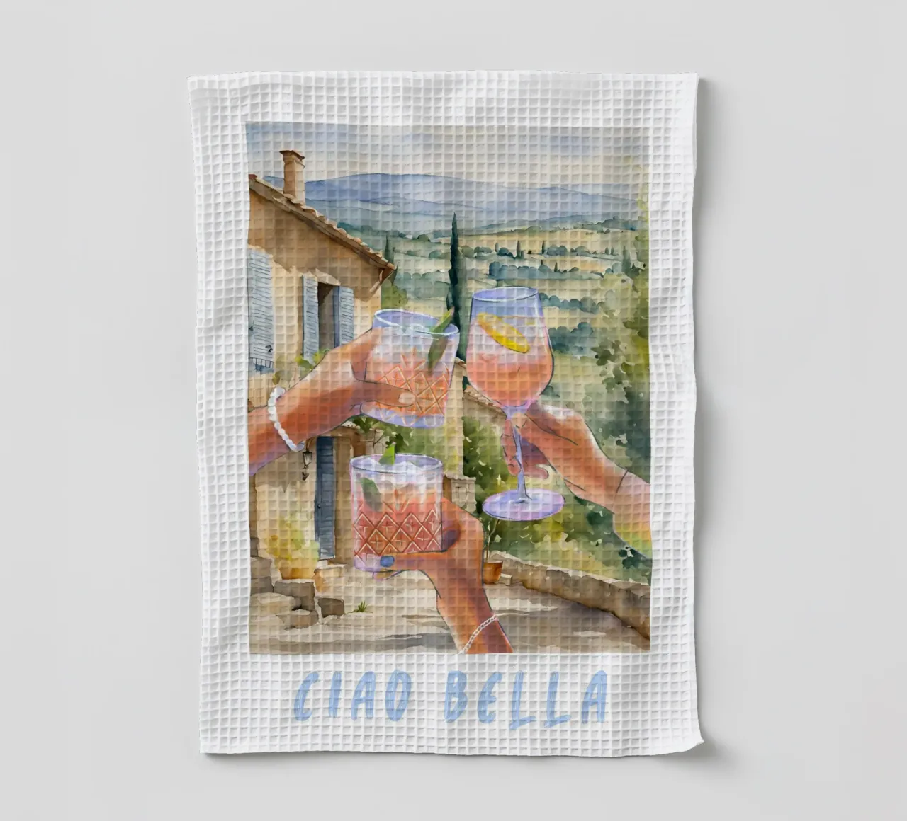 Ciao Bella Print canovaccio da cucina da TheCocktailClub