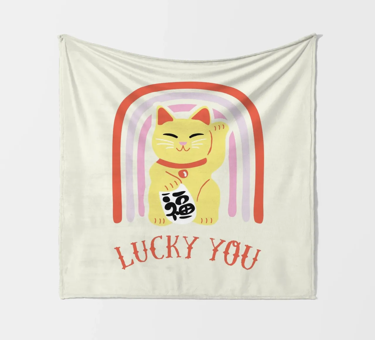 Lucky you coperta in pile da 2toastdesign
