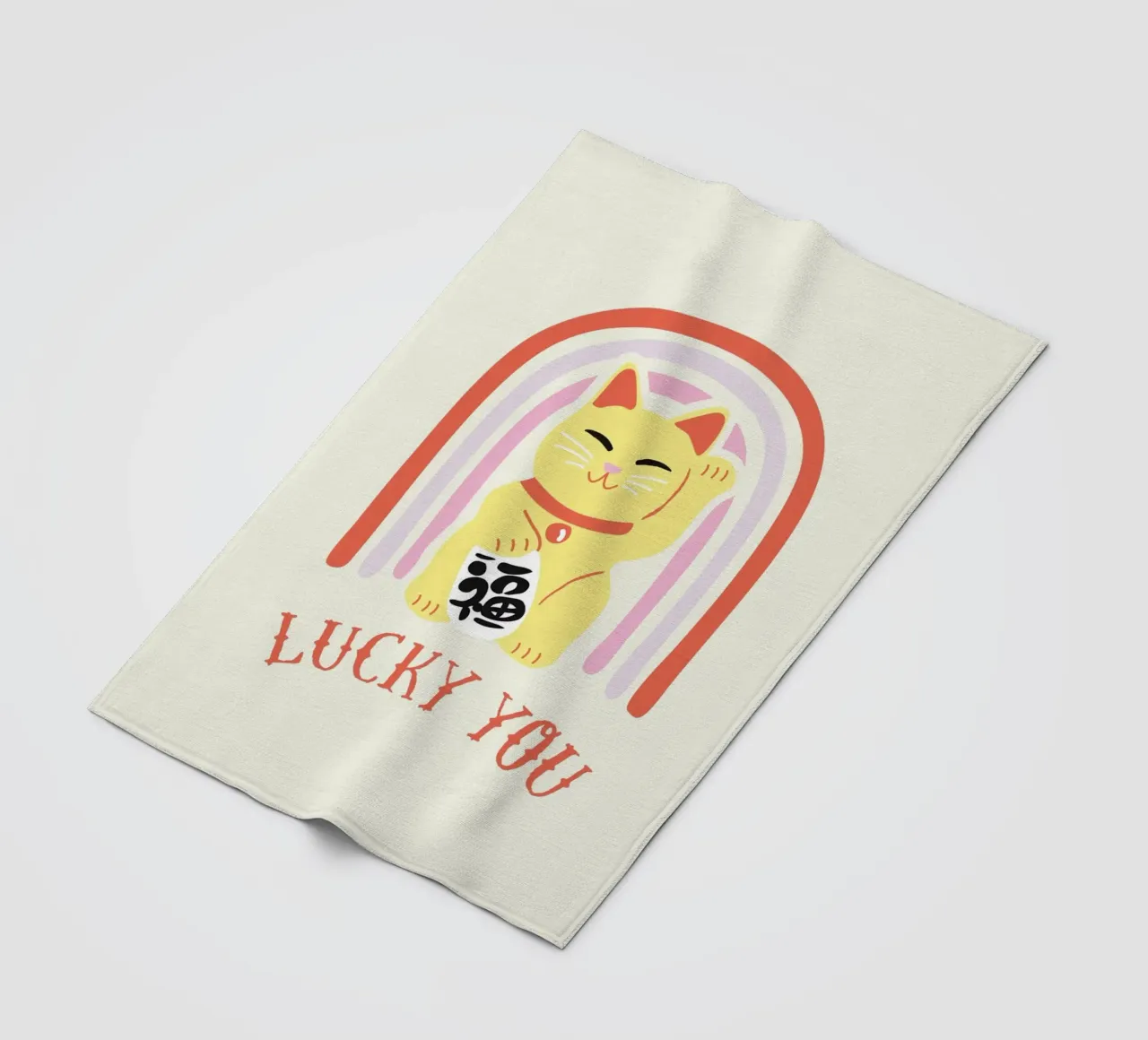 Lucky you coperta in pile da 2toastdesign