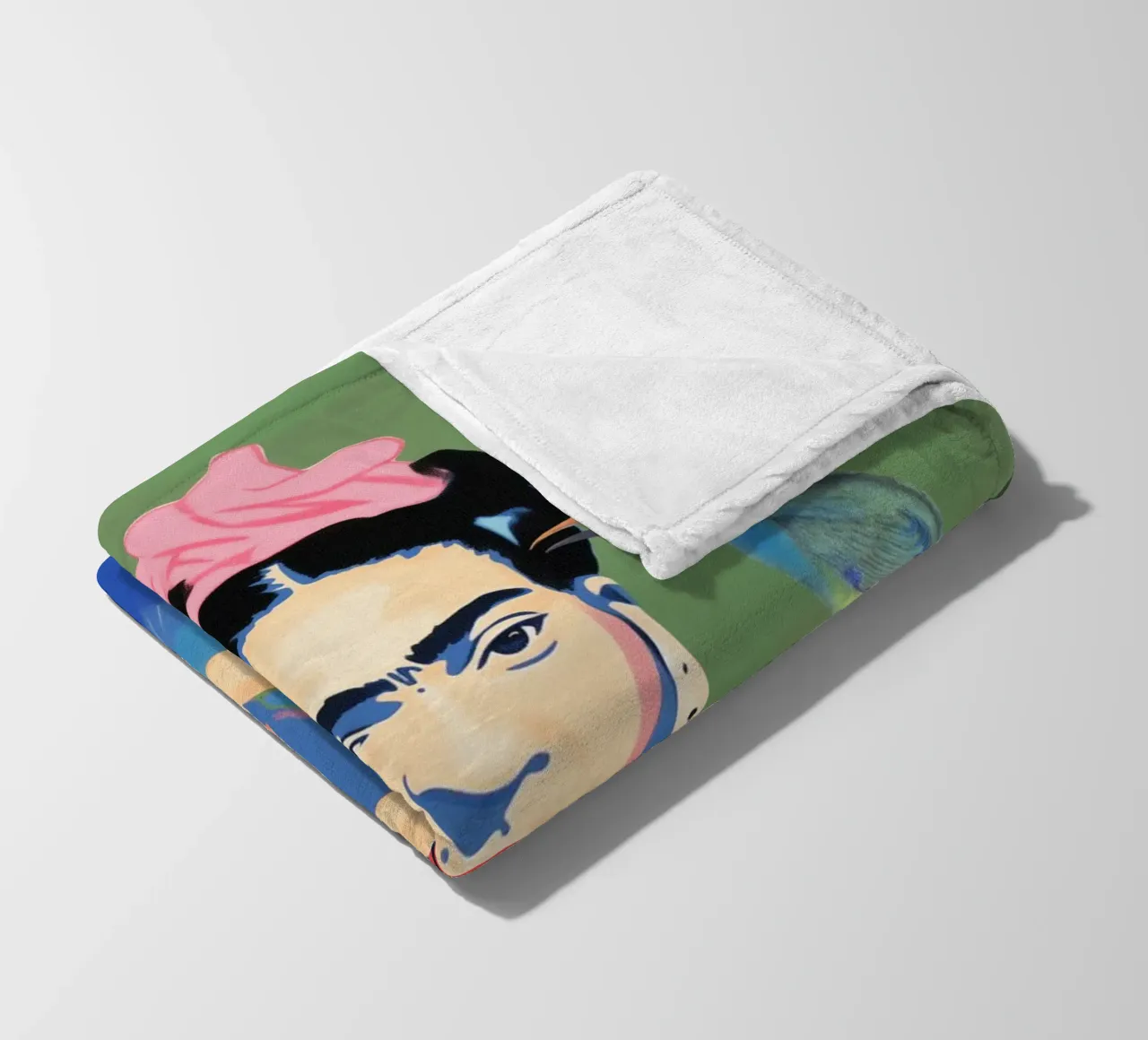 I pappagalli di Kahlo amano coperta in pile da Carinaprint