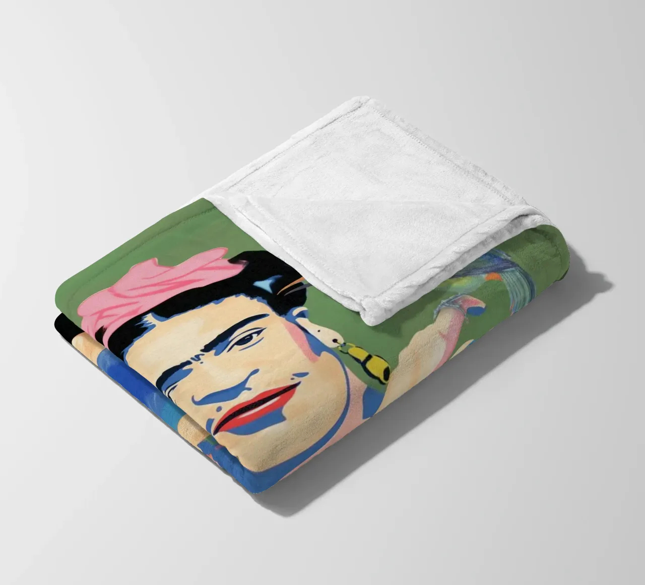 I pappagalli di Kahlo amano coperta in pile da Carinaprint