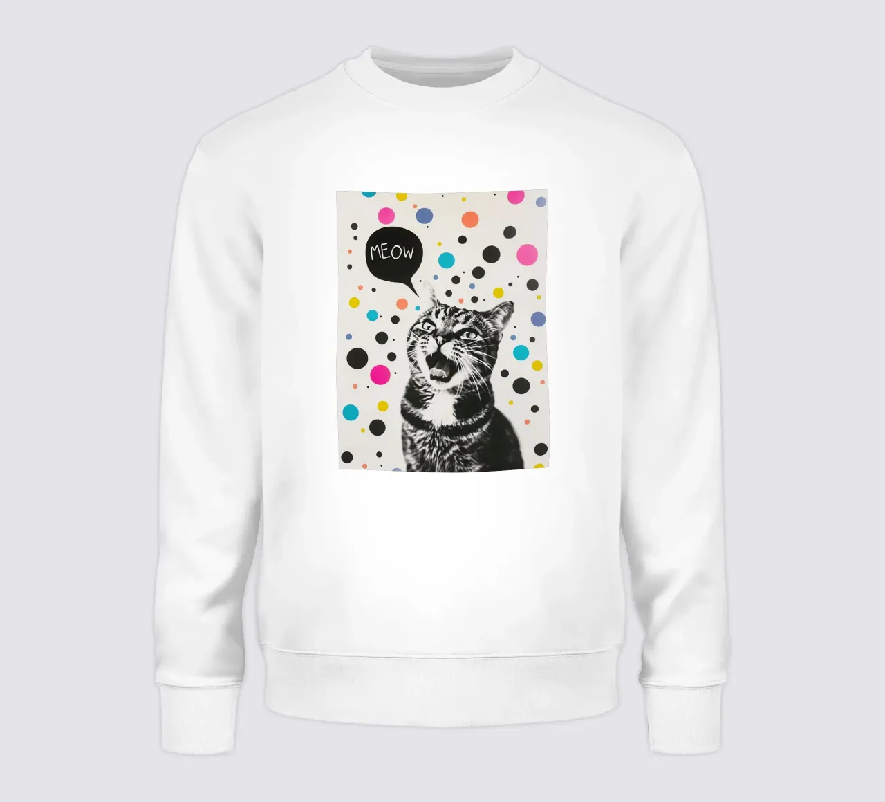 Meow-miao Party Katze felpa da Carinaprint