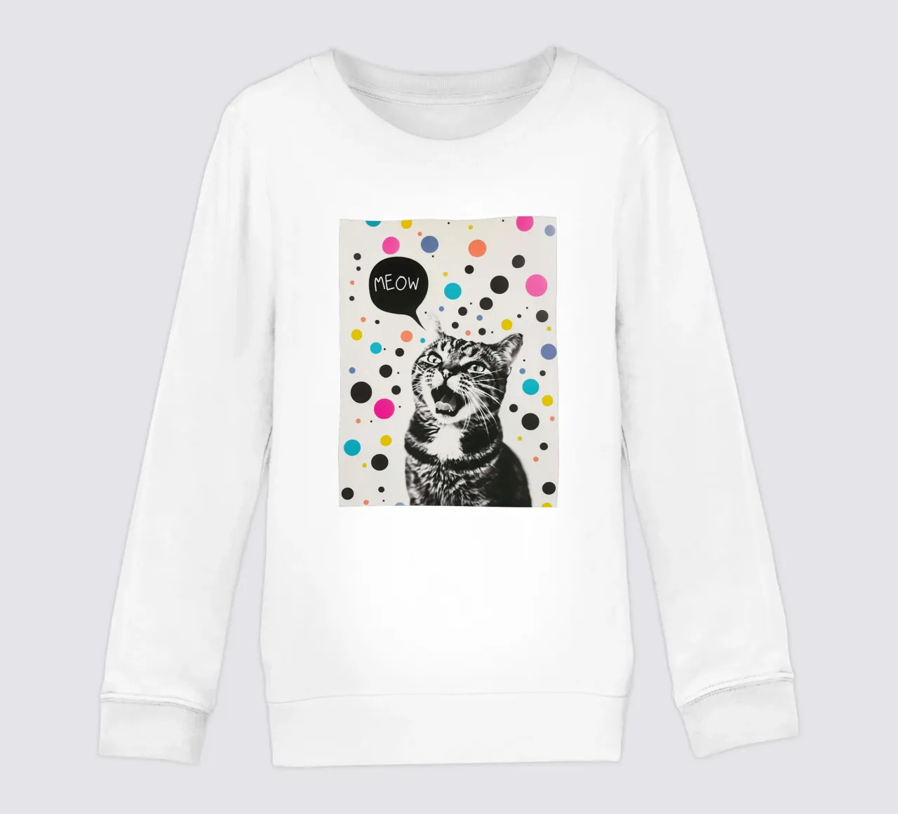 Meow-miao Party Katze felpa bambino da Carinaprint