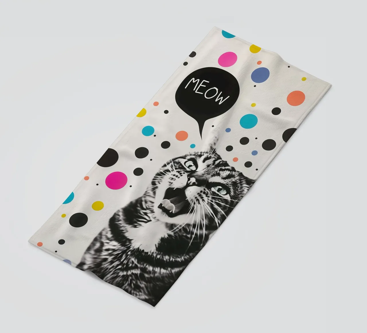 Meow-miao Party Katze telo mare da Carinaprint