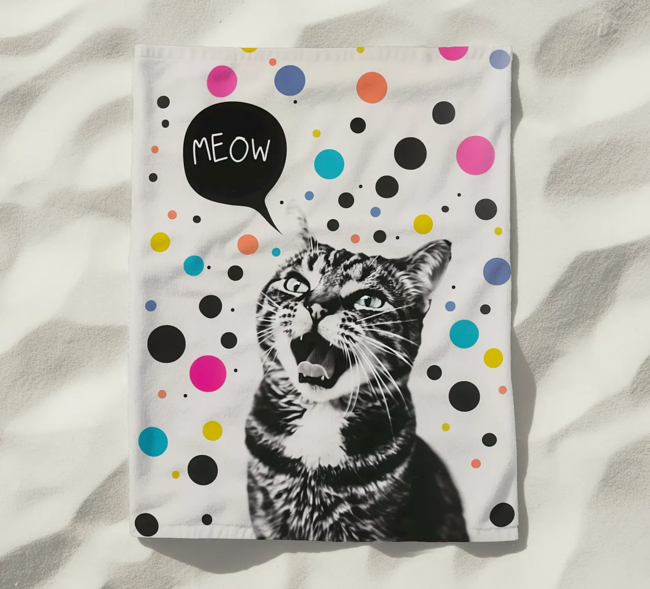 Meow-miao Party Katze telo mare da Carinaprint