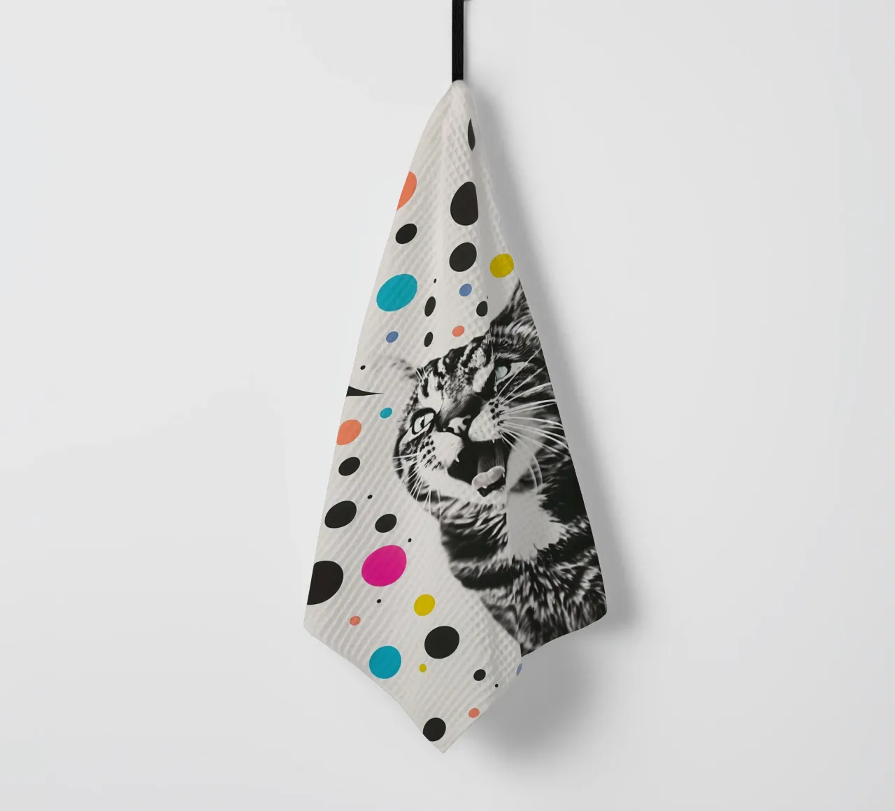 Meow-miao Party Katze canovaccio da cucina da Carinaprint