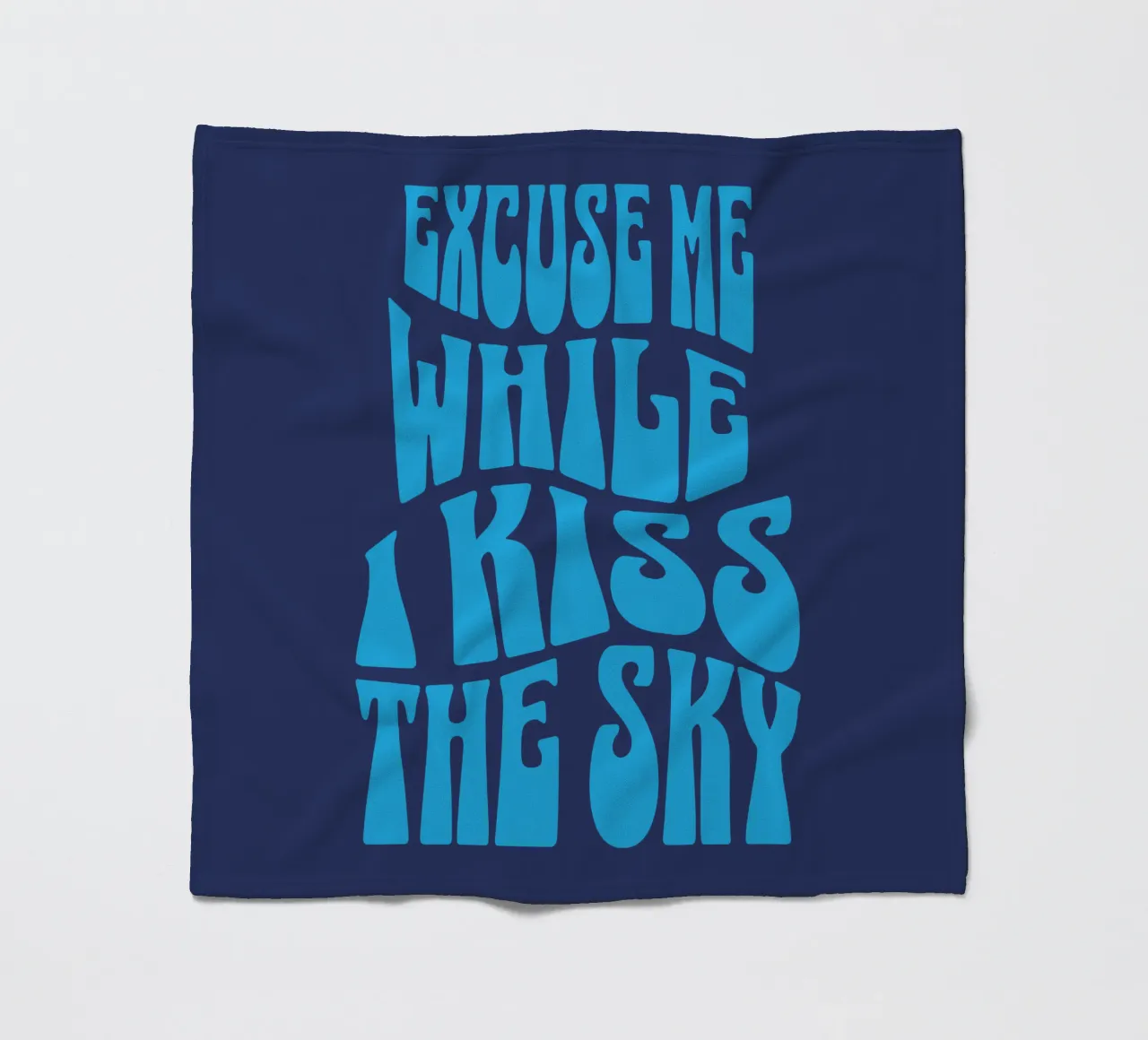 Excuse Me While I Kiss The Sky fleece blanket by Gunawan Rb