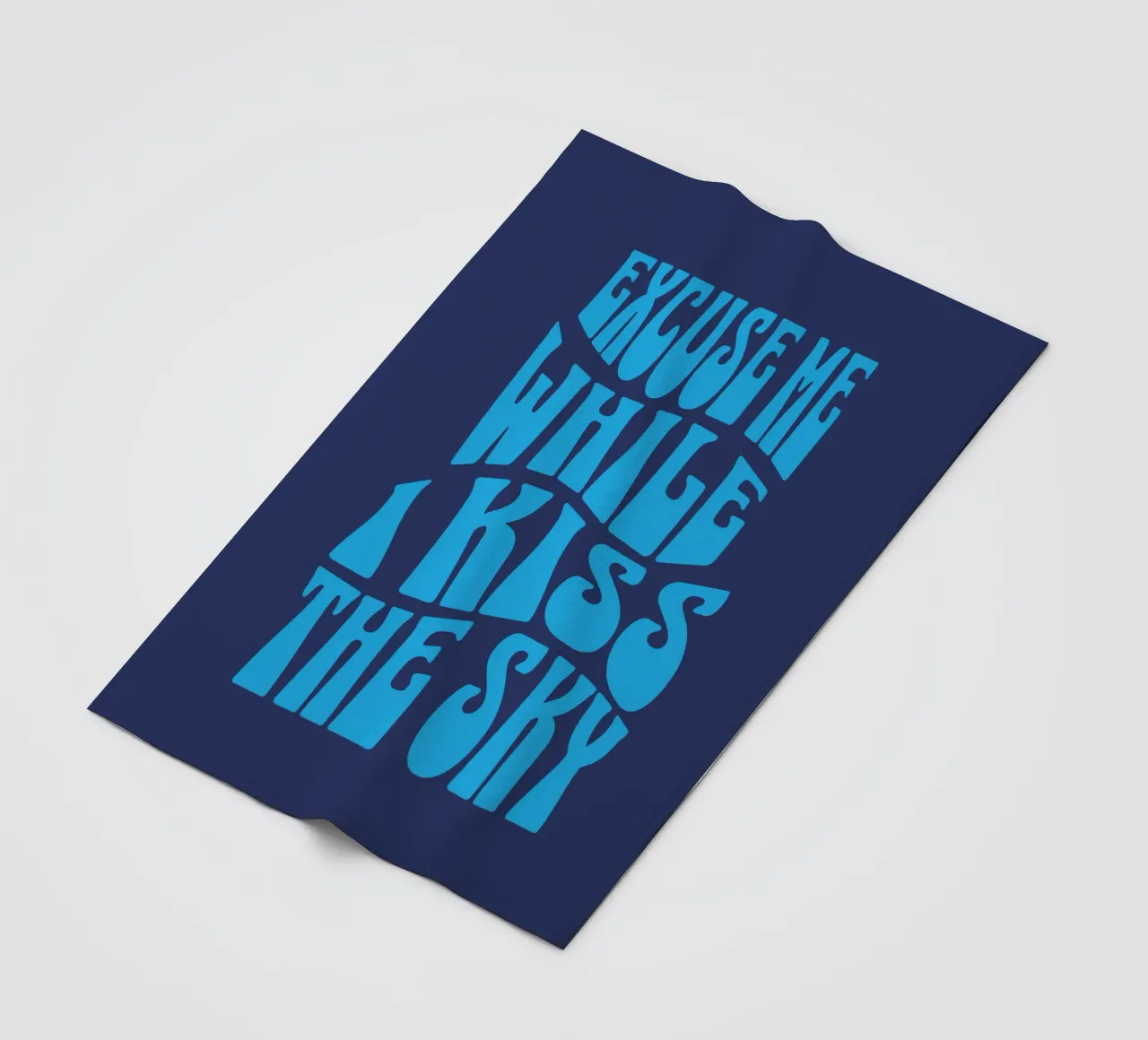 Excuse Me While I Kiss The Sky fleece blanket by Gunawan Rb