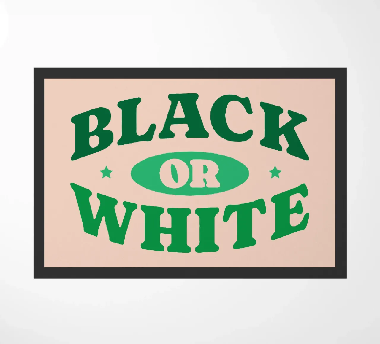 Schwarz oder Weiß Fußmatte von Gunawan Rb