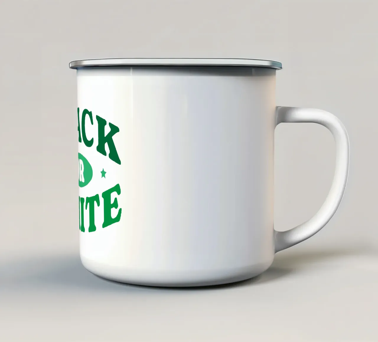 Nero o bianco tazza in smalto da Gunawan Rb