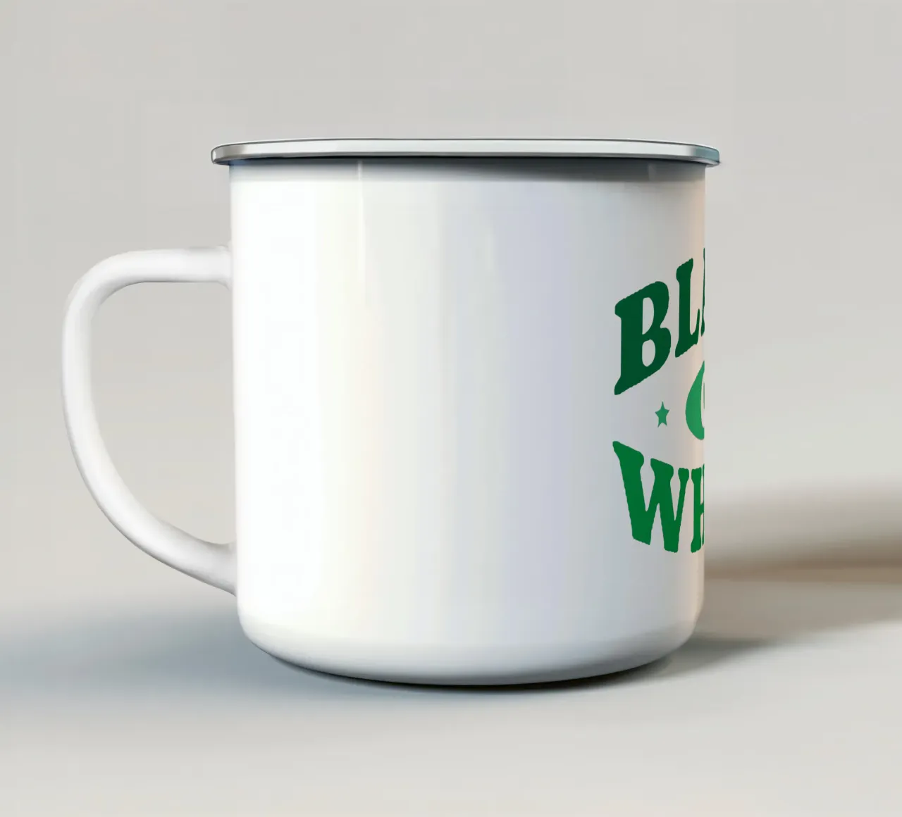 Nero o bianco tazza in smalto da Gunawan Rb