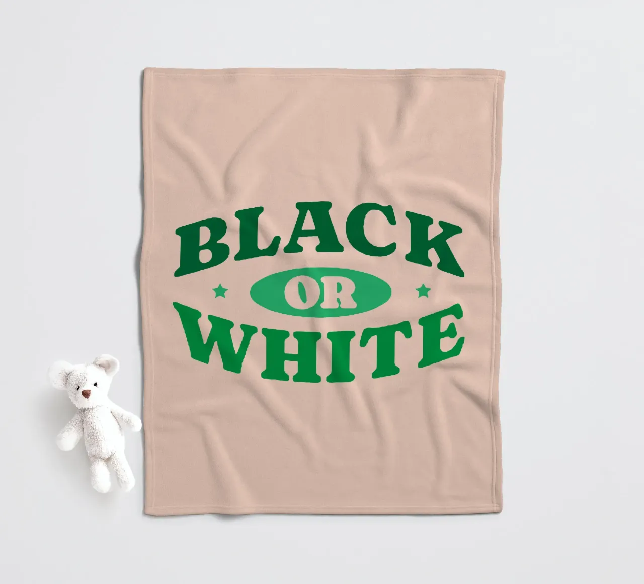 Schwarz oder Weiß Fleecedecke von Gunawan Rb