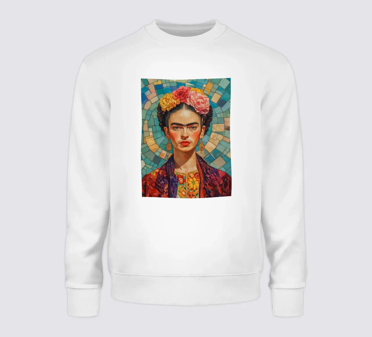 Mosaico Frida Pop felpa da Carinaprint