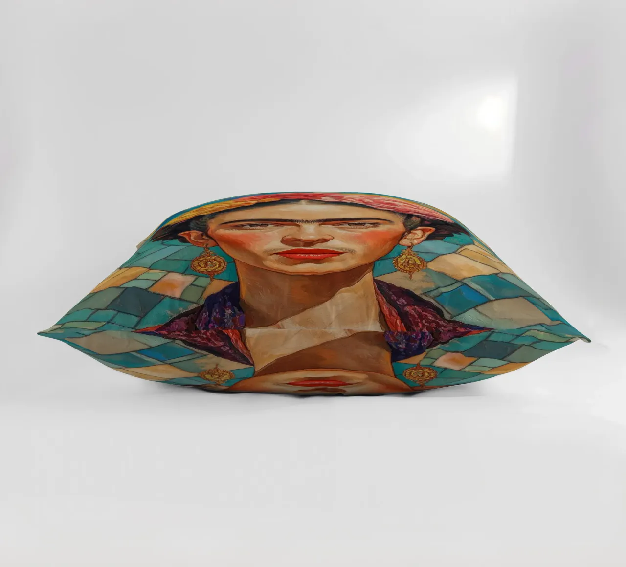 Mosaico Frida Pop cuscino da Carinaprint