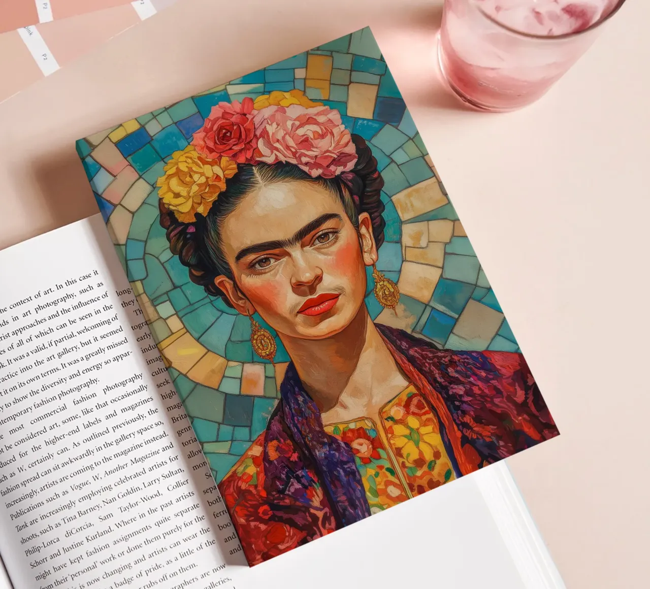 Frida Pop Mosaic notebook by Carinaprint