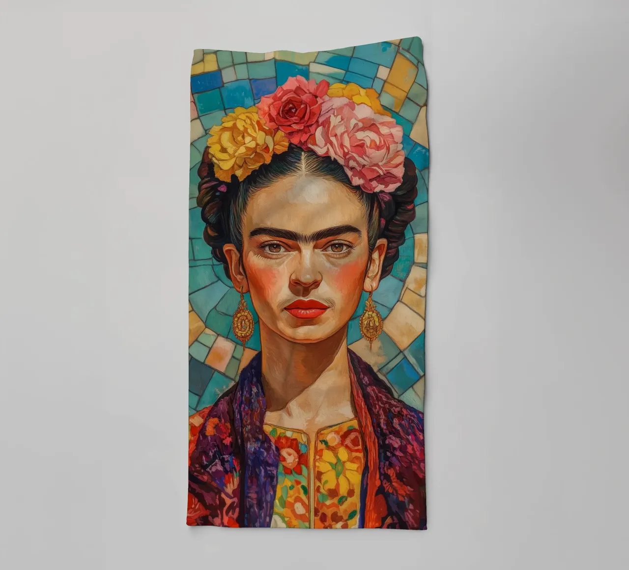 Mosaico Frida Pop asciugamano da bagno da Carinaprint