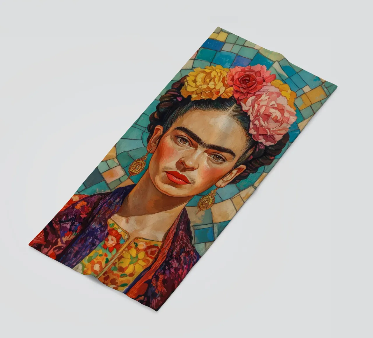 Mosaico Frida Pop telo mare da Carinaprint