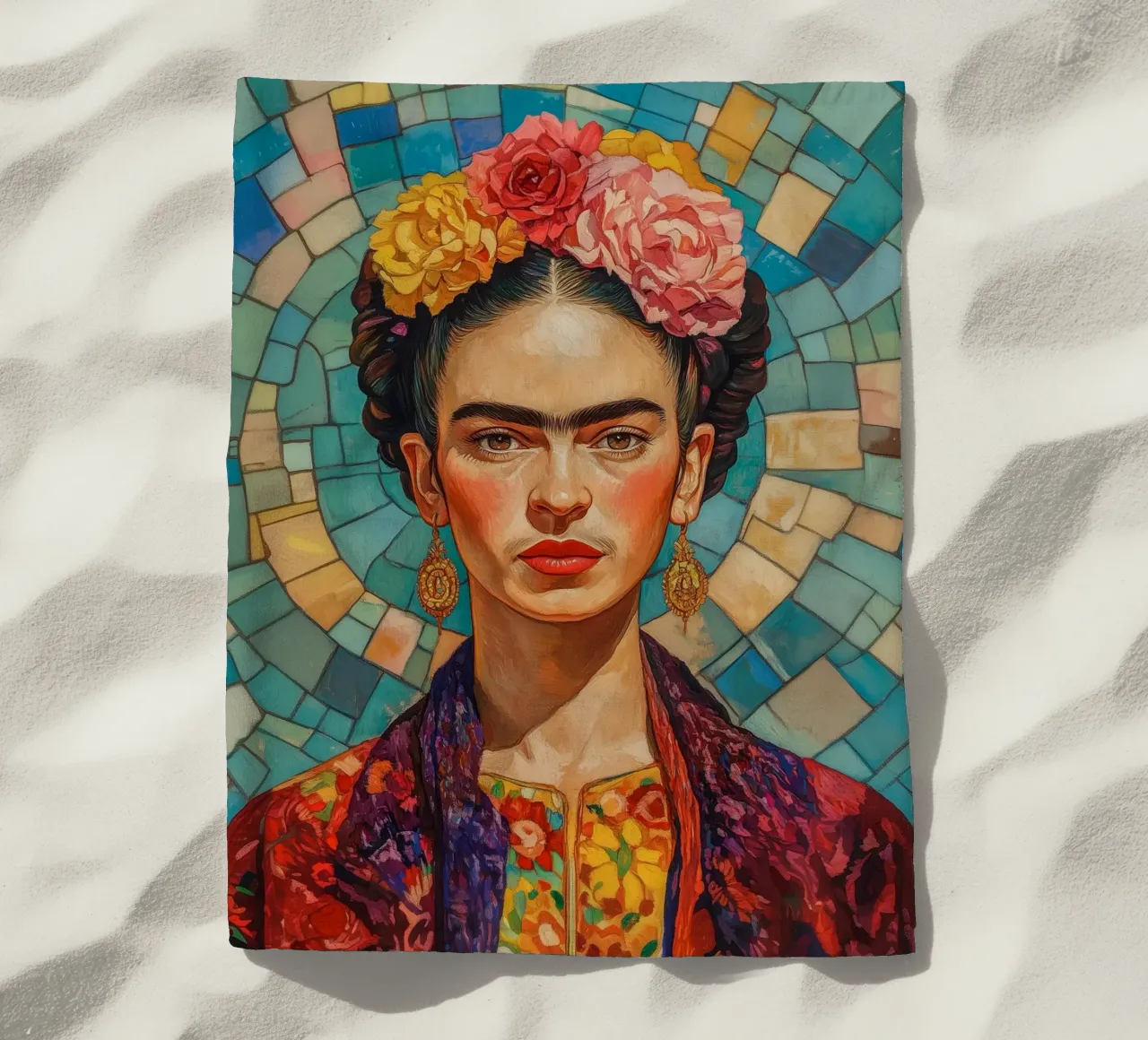 Mosaico Frida Pop telo mare da Carinaprint