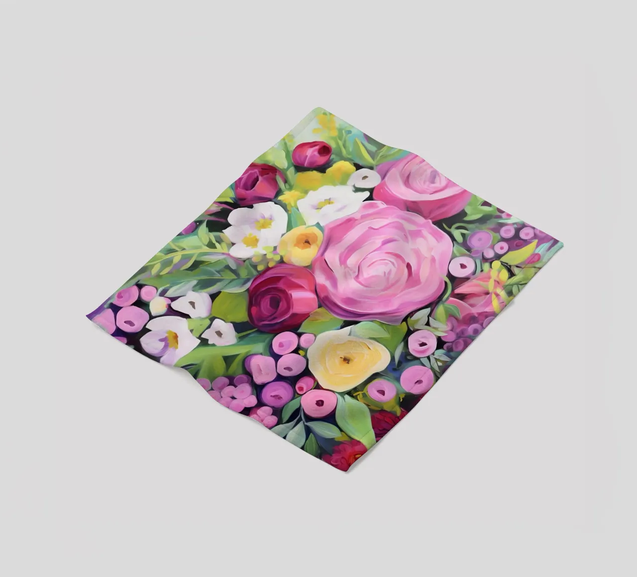 Romantico sogno floreale rosa coperta in pile da Carinaprint