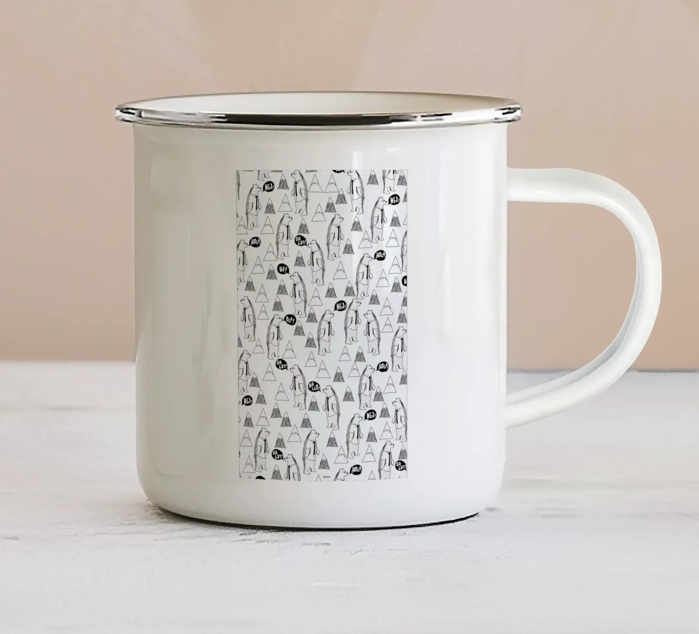 Bears emaille mok van Iglou