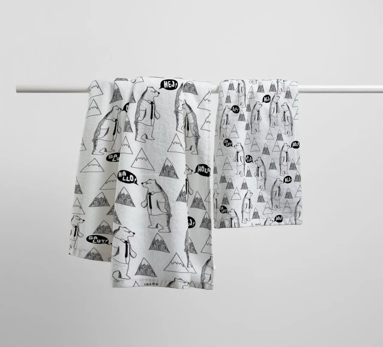 Bears asciugamano da bagno da Iglou