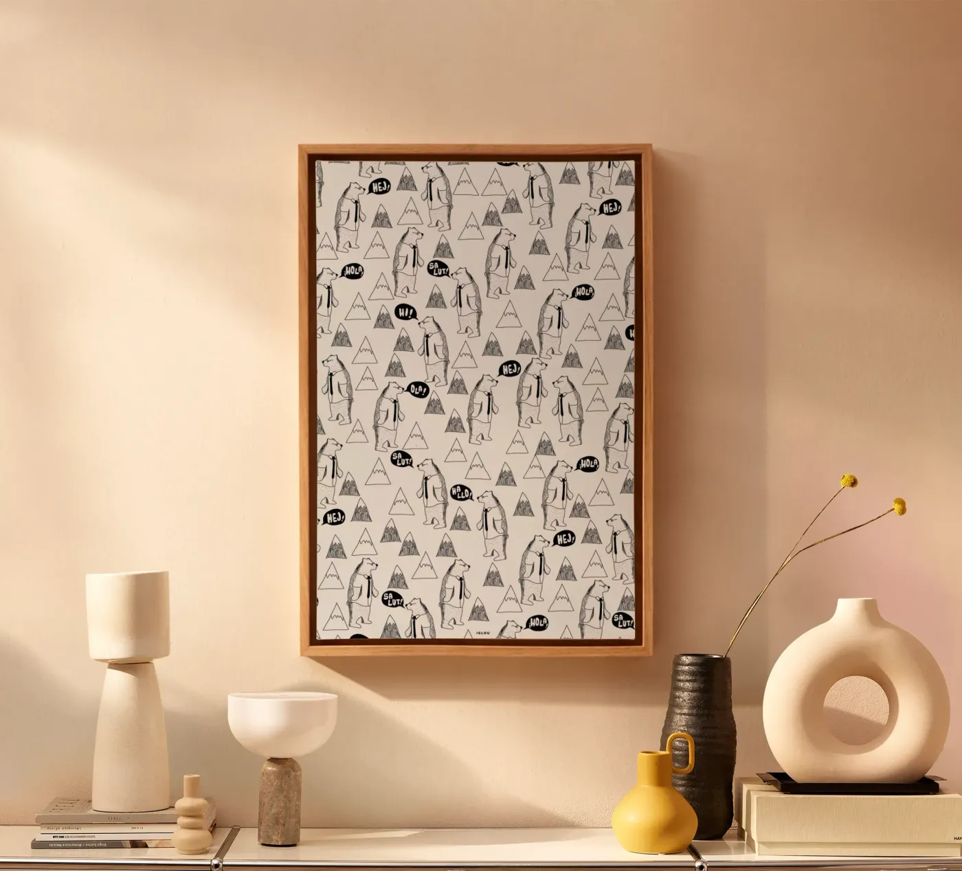 Bears canvas van Iglou