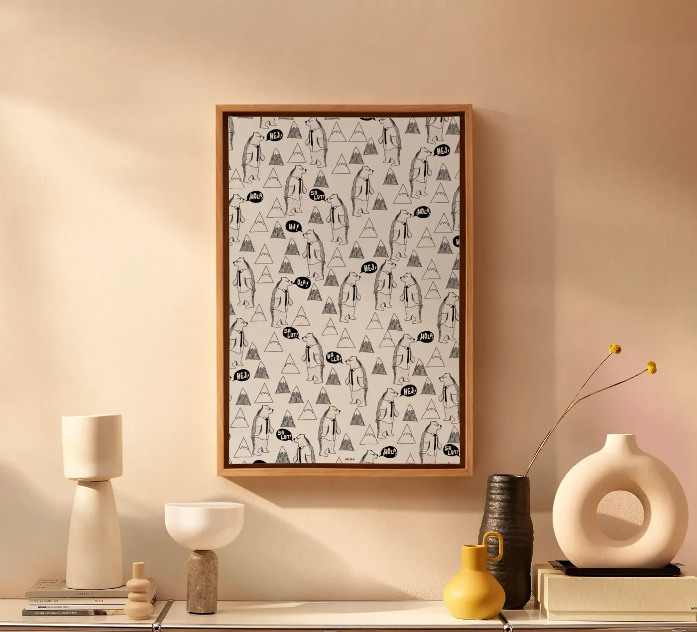Bears canvas by Iglou