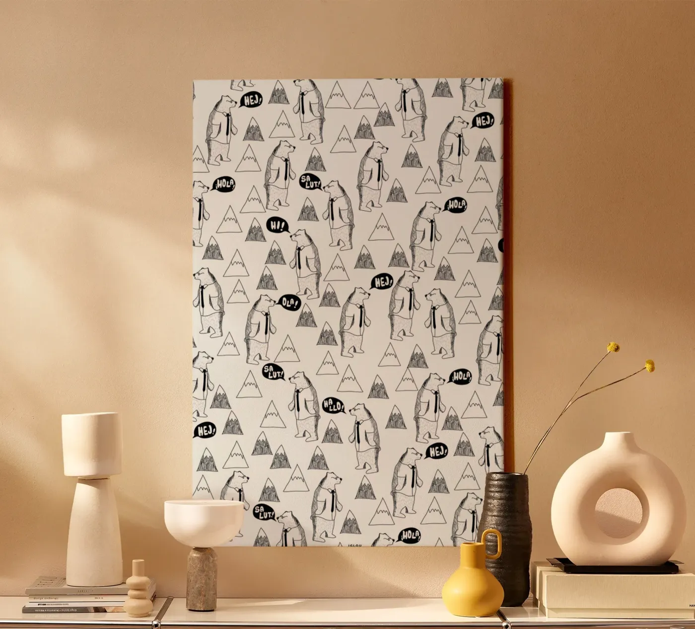 Bears canvas van Iglou