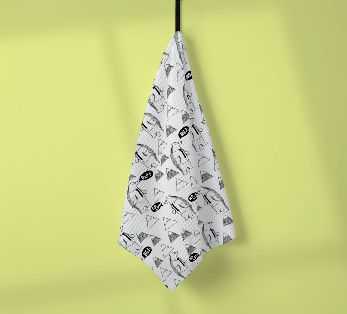 Bears tea towel by Iglou