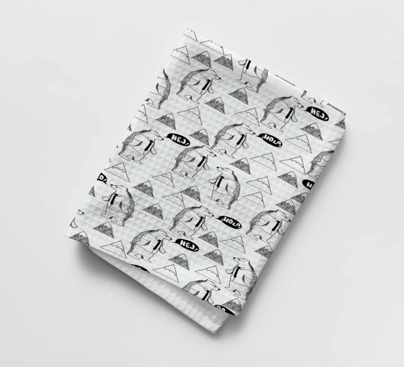 Bears tea towel by Iglou