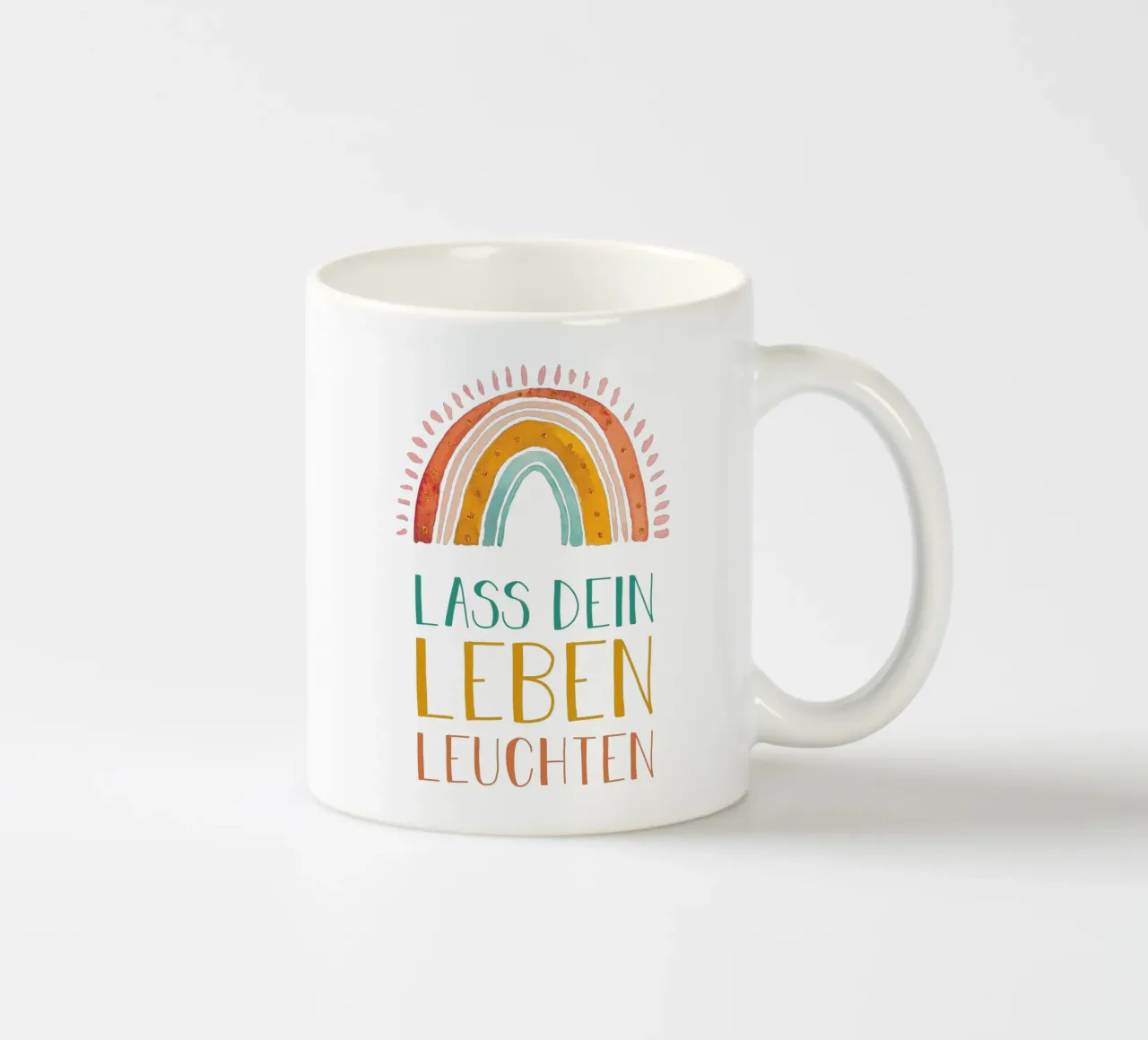 LASS DEIN LEBEN LEUCHTEN tazza in ceramica da YOUR WALK